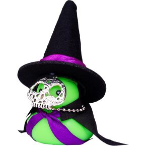 Rubber Duck Car Ornaments Witch Hat Duck Car Dashboard Decorations with Witch Hat Sunglasses Necklace and Unique Accessories(Purple Ribbon)