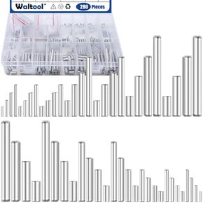 280pcs 304 دبوس الصلب غير القابل للصدأ ، M1.5 M2 M2.5 M3 M4 M5 M6 أوتاد الأوتاد الدعم عناصر قضبان دبوس لتصنيع الآلات ، الصناعة ، تركيب الأثاث (28 أحجام)