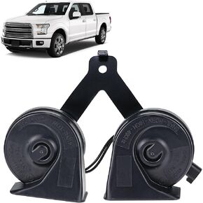 Horn Assembly with Bracket Compatible with Ford F-150 2015-2022 Expedition 2018-2022, Replaces# ‎‎FL3Z-13832-C FL3Z-13832-B FL3Z-13832-A