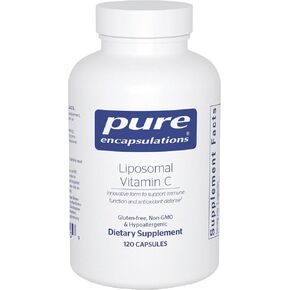 Pure Encapsulations Liposomal Vitamin C - Immune Support Supplement* - Antioxidant Nourishment - Daily Vitamin - Non-GMO & Gluten Free - 120 Capsules