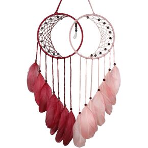 Holmgren Black White Dream Catchers - Handmade Moon Dream Catcher for Bedroom, Home Decor Wedding Wall Decor, Gifts for Couples(Black and White)