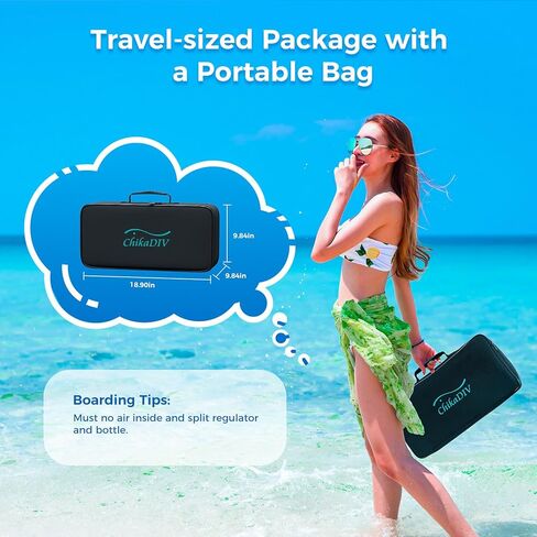 خزان غوص صغير سعة 0.5 لتر مع قناع فرعي، خزان غوص مع قناع كامل للوجه ونظام التنفس تحت الماء يدعم حوالي 5-10 دقائق in Kuwait