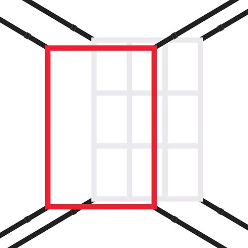 قطعتان من شبكة مناطق الضرب، 13.5x21.5 بوصة شبكة هدف قابلة للتعديل لمنطقة الضرب لشبكات البيسبول والكرة اللينة، شبكة حاجز، شبكة لاكروس، لوحة منطقة الضرب المحمولة لتحسين دقة رمي البيسبول in Kuwait