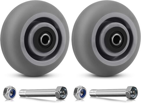 Heavy Duty Caster Wheels 6 inch Industrial Caster Wheels, Thermoplastic Rubber Wheels（Crown Tread - Castors Wheels Sets 4 - with 2000 LB Capacity in Saudi Arabia