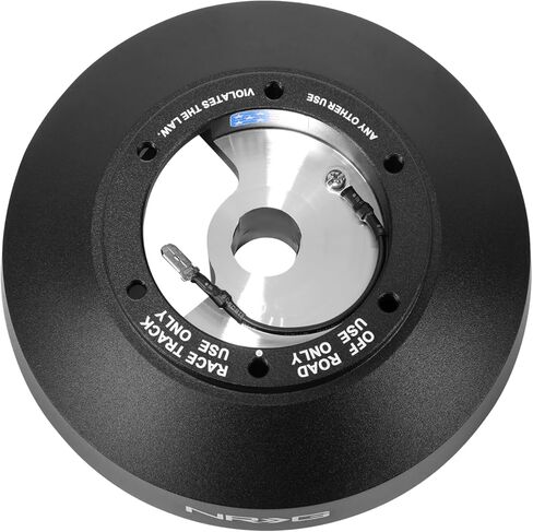 NRG INNOVATION Race Steering Wheel Short Hub Compatible With 1979-2004 Ford Mustang, Black, Anodized Finish, NRG-SRK-RL179H in Kuwait