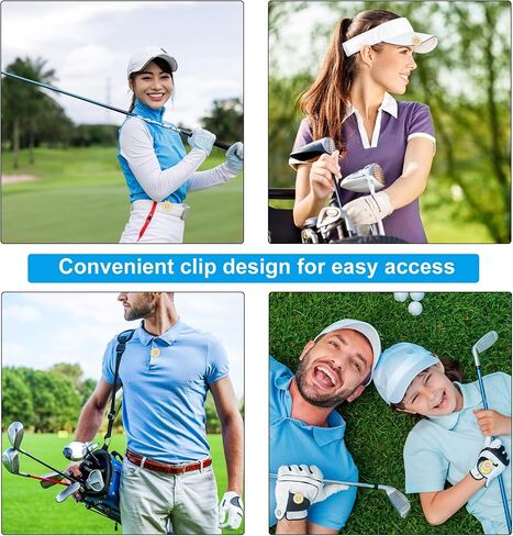 PATIKIL Magnetic Golf Hat Clip, 3 Pack Metal Golf Ball Marker Holder for Golf Caps Gloves, Matte Nickel in Saudi Arabia