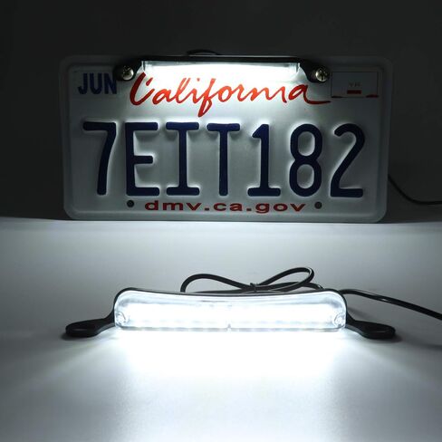 LIVTEE LECK PLATE LED ، مجموعة مشرقة للغاية للمقطورة UTV ATV Truck RV Boat ، Xenon White (6000k) in Saudi Arabia