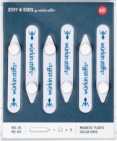 Würkin Stiffs Plastic Magnetic Collar Stays As Seen on Shark Tank | Stiff-N-Stays Collar Inserts in Kuwait