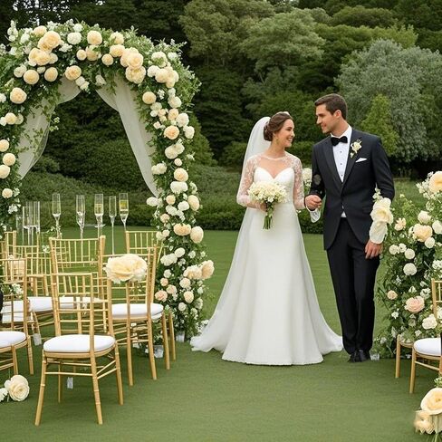 4Pcs(26 Ft) Rose Garlands for Decoration Artificial Rose Vine Flower Garland Silk Rose Hanging Vine for Wedding Party Artificial Plants for Party Valentine's Day Garden Craft Art Garland (pink rose) in Saudi Arabia