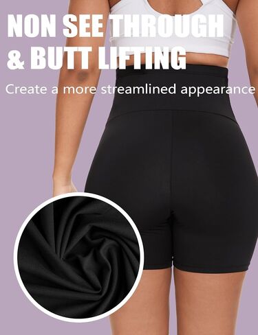 4 Pack Women's Maternity Yoga Shorts Over The Belly Pregnancy Biker Workout Active Athletic Pregnant Shorts 5" in Saudi Arabia