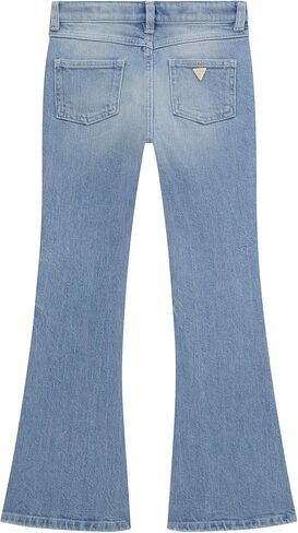GUESS Girls' Comfort Denim Flare Pants with Pearls in Saudi Arabia