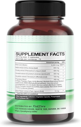 Premium All-in-1 Nettle Leaf, Parsley, Horsetail & Dandelion – Supports Urinary Balance & Hair, Skin, Nail Strength – Made in The USA – 150 Capsules in Saudi Arabia