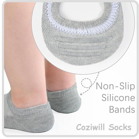 No Show Socks Girls 12 Pairs Kids No Show Socks Boys Cotton Low Cut Non Slip Socks Children Youth Adults in Kuwait