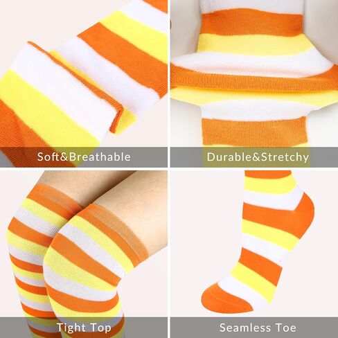 Benefeet Sox Striped Thigh High Socks for Women Over the Knee Socks Striped Thigh Highs Cosplay Halloween Costume Sock in Saudi Arabia