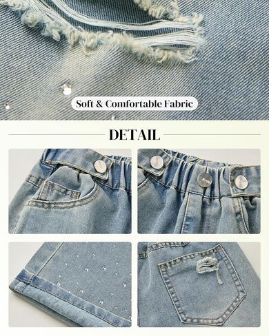 Girls Jeans High Waist Wide Leg Baggy Denim y2k Pants 2025 Summer Fashion Clothes for Kids Streetwear in Saudi Arabia