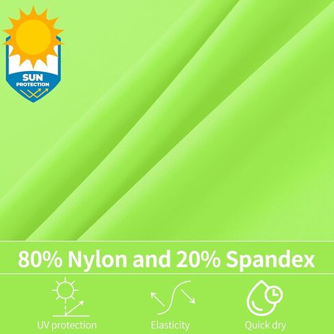 Boys UPF 50+ Rash Guard Neon Shirt Quick Dry Swim Shirts Long Sleeve UV Sun Protection Shirt for Kids Teens in Kuwait