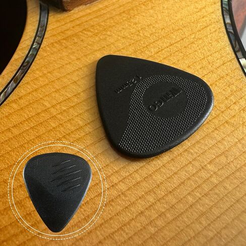 أعواد جيتار WINGO مع قبضة مختومة، 5 قطع، أعواد غير قابلة للانزلاق قياسية 1.25 مم باللون الأزرق، لباس الجيتار الكهربائي الصوتي. in Kuwait