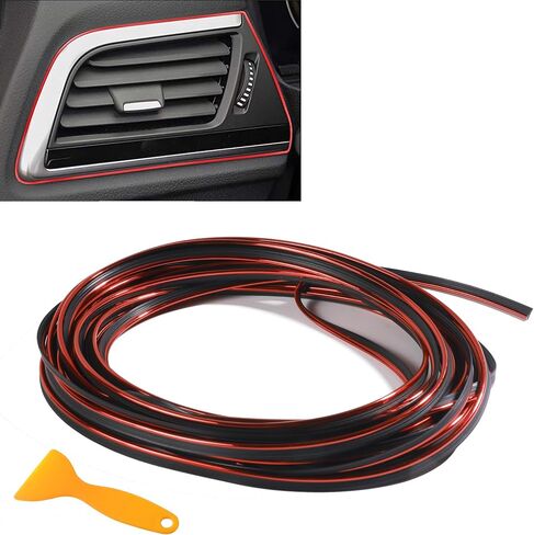 Car Interior Trim,Cars Decorative Strips,Car Accessories Automotive Mods Trim Strips with Installing Tool,Flexible Electroplating Decoration Styling,Suitable for SUV,RV (Purple, 16FT) in Saudi Arabia