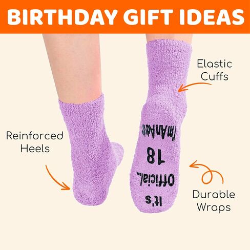 HAPPYPOP Funny Gifts for Teenage Teen Girls, 13 Year Old Girl Gift Ideas Gifts for 13 Year Old Girl, Funny Fun Cute Socks for Teens in Saudi Arabia
