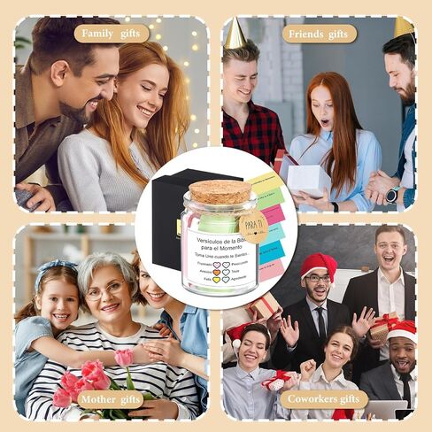 Spanish Bible Verse Jar Read Me Bible Verses Jar Tarro De Versículos Bíblicos En Español Christian Gift for Mom Women Men Regalos Cristianos Para Mujer Spanish Scripture Prayer Hope Cards with Box in Saudi Arabia