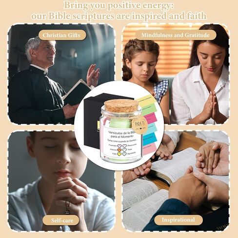 Spanish Bible Verse Jar Read Me Bible Verses Jar Tarro De Versículos Bíblicos En Español Christian Gift for Mom Women Men Regalos Cristianos Para Mujer Spanish Scripture Prayer Hope Cards with Box in Saudi Arabia