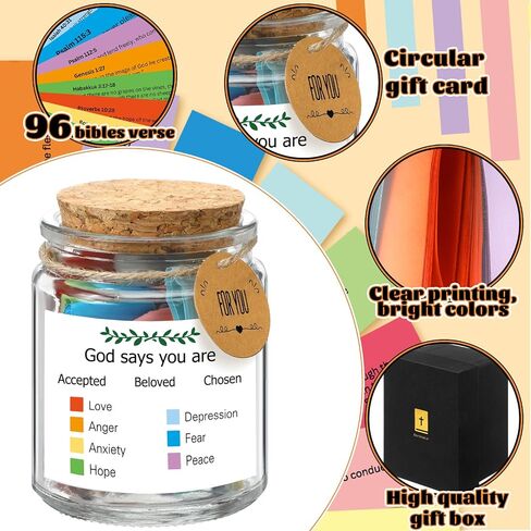 Spanish Bible Verse Jar Read Me Bible Verses Jar Tarro De Versículos Bíblicos En Español Christian Gift for Mom Women Men Regalos Cristianos Para Mujer Spanish Scripture Prayer Hope Cards with Box in Saudi Arabia