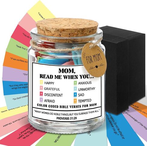 Spanish Bible Verse Jar Read Me Bible Verses Jar Tarro De Versículos Bíblicos En Español Christian Gift for Mom Women Men Regalos Cristianos Para Mujer Spanish Scripture Prayer Hope Cards with Box in Kuwait