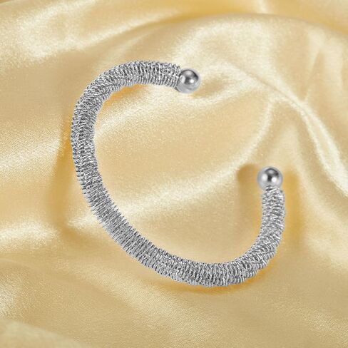 Fashion Stainless Steel Geometric Irregular Cable Open Cuff Bracelet in Saudi Arabia