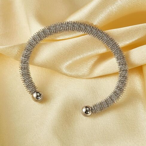 Fashion Stainless Steel Geometric Irregular Cable Open Cuff Bracelet in Saudi Arabia