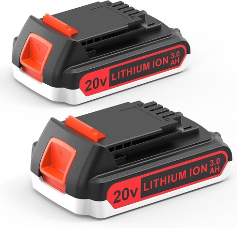 【2025 Newest】 2 Pack 3.0Ah 20v Replacement Battery Compatible with Black and Decker 20v Max LST BCBL LHT BESTA LCC Series Cordless Power Tools in Kuwait