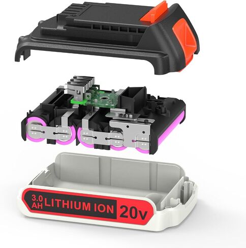 【2025 Newest】 2 Pack 3.0Ah 20v Replacement Battery Compatible with Black and Decker 20v Max LST BCBL LHT BESTA LCC Series Cordless Power Tools in Kuwait