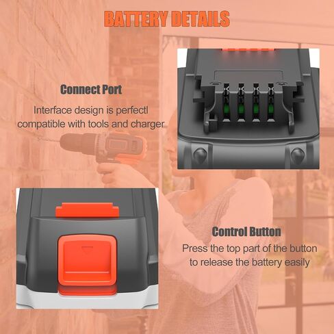 【2025 Newest】 2 Pack 3.0Ah 20v Replacement Battery Compatible with Black and Decker 20v Max LST BCBL LHT BESTA LCC Series Cordless Power Tools in Kuwait