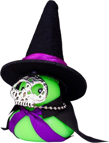 Rubber Duck Car Ornaments Witch Hat Duck Car Dashboard Decorations with Witch Hat Sunglasses Necklace and Unique Accessories(Purple Ribbon) in Saudi Arabia