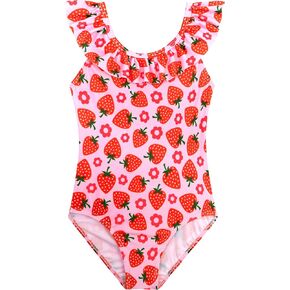 Xiaomosha Girls Swimsuits Ruffled Dound Rece in Kuwait