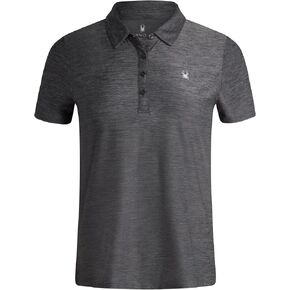 Spyder Womens Golf Shirt - Lightweight Moisture Wicking 4-Button Polo Shirts for Women with UPF 30+ Sun Protection for Sports in Saudi Arabia
