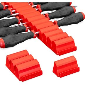 Ernst Manufacturing Screwdriver Pro - Modular Screwdriver Organizer for 26 Tools with Anti-Slip Base, Red - Made in the USA
