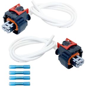 2Pack PT3739 Injector Pigtail Connector Multi-Purpose Pigtail Kit for Duramax L5P Engine V8 6.6L, Original Equipment Fuel Injector Connector Pigtail Replaces# 19368140, 19299882