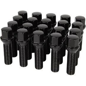 ECCPP 14x1.25 Wheel Lug Bolts, 20PCS 64mm Over tall/40mm Shank 60° Studs Set fit for 2014-2019 for BMW for 220i/2014-2016 for BMW for 228i/2015-2016 for BMW for 228i xDrive/2017-2020 for BMW for 230i