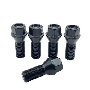 36136781151，M14mm x 1.25 Wheel Lug Bolts OE Factory Lug Studs Compatible with F30 F35 F10 F25 X3 E70 X5, Pack of 5
