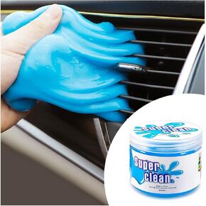Cleaning Gel for Car, Universal Vehicle Interior Detailing Cleaning Putty Gel, Detail Cleaner Tools for Keyboard Vent PC Laptop Camera, Automotive Duster Remover Cleaner Accessories (Blue) in Kuwait