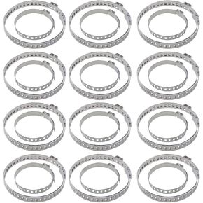 24PCS CV Boot Clamp Kit, Adjustable Axle CV Joint Boot Crimp Clamps, Stainless Steel Drive Shaft CV Boot Band Clamps Repair Tool Kit (12PCS Large+12PCS Small)