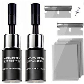 Nano Windshield Repair Kit – Advanced Crack Fix Liquid for Glass, Windows & Windshield | Quick & Durable Repair Solution for Cars & Trucks Upgraded Formula, Long-Lasting, Invisible Repairs, Rich Black