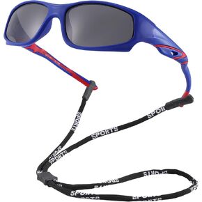 Hycredi Kids Sports Polarized Sunglasses - Unbreakable Youth Baseball Beach Sunglasses with Strap for Boys Girls Age 4-12 in Saudi Arabia