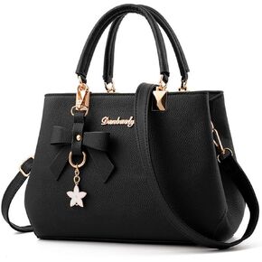 Womens Handbag Leather Tote Bag Singgle Shoulder Bag Pockets Purses Commuter Bag Tote bag Crossbody Bag with Zippers