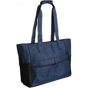 Zero Grid Women's Laptop XL Tote Bag - Travel, Gym, Yoga, Beach Shoulder Bag with RFID-Blocking and Water Resistant Fabric