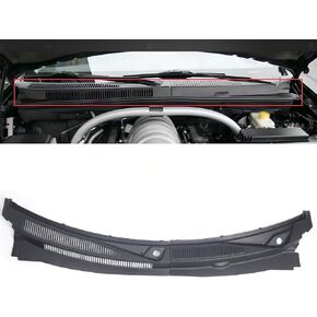 GSRECY Outer Windshield Wiper Cowl Grille Cover Panel Compatible with Compatible with 2006-2010 Jeep Grand Cherokee Replacement for 55156853 55156852