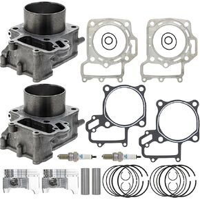 طقم حشية مكبس الأسطوانة المتخصصة لـ Kawasaki Prairie 700 KVF700A KVF700B KFX700 11005-1992 11060-1965 11004-0050 2 Pack
