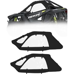 RZR Pro Soft Cab Enclosures Upper Door Kit– Water Resistant & Keep Air/Rain/Dust/Pebbles/Mud Away from PROXP, Easy Straps Install, for 2020-2024 Polaris RZR PRO XP/Turbo R 2-seat.