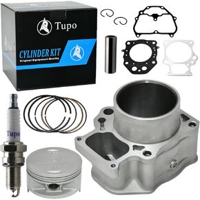 Tupo 86.5mm Cylinder Piston Ring Gasket Top End Rebuild Kit Compatible with Honda Rancher 420 TRX 420 TRX420 2007-2018 12100-HP7-A00 12251-HP7-A01 12191-HP5-601