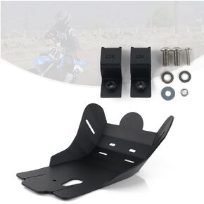 لوحة باش SKID SKID تناسب YZ450F 2018-2024 ، سبيكة الألومنيوم الأسود ، أسفل ، دراجة نارية